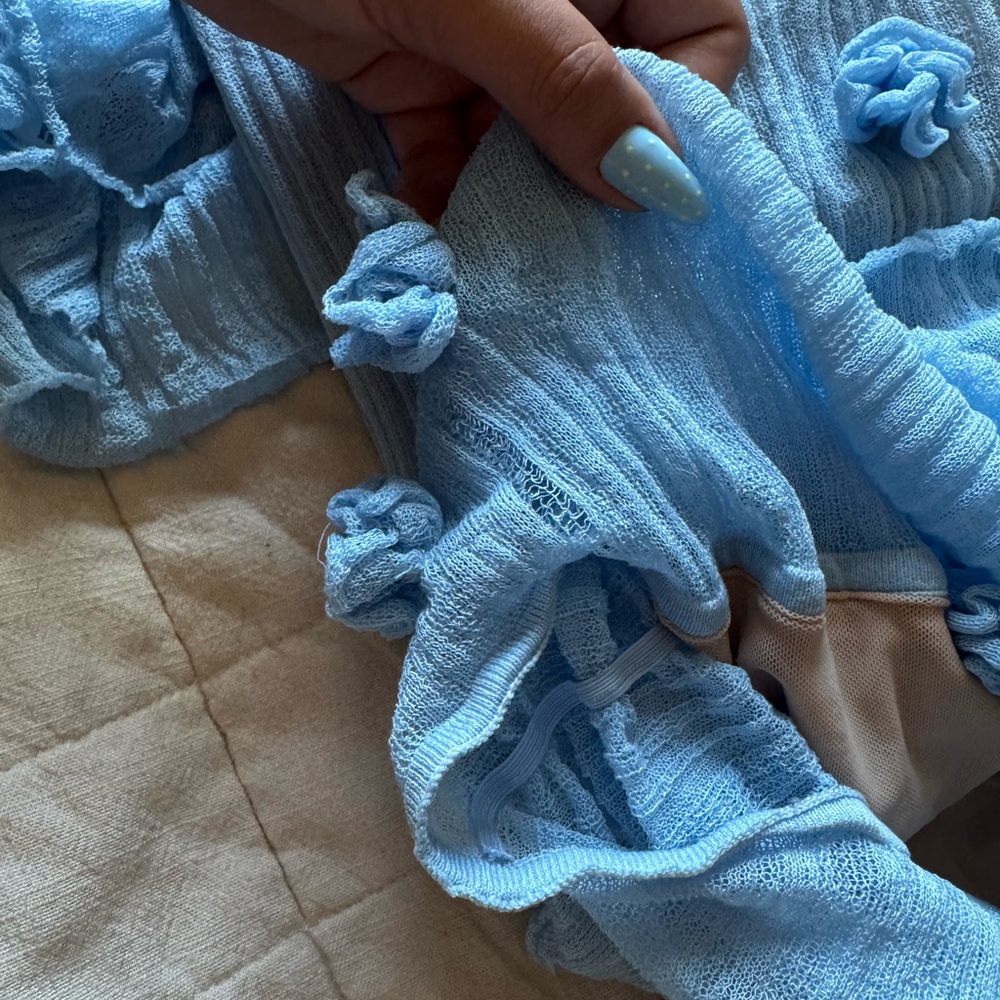 Meshki brynn dress in baby blue - Picture 8 of 9